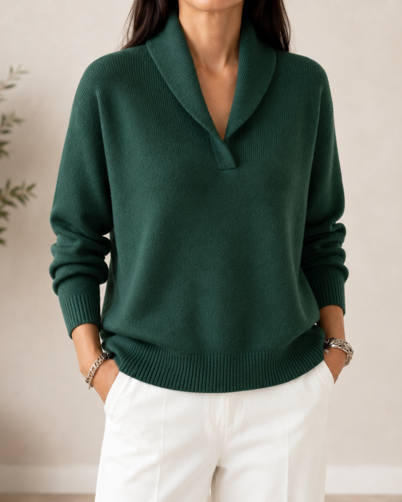 Samilla - Maglione a Maniche Lunghe Con Scollo a V