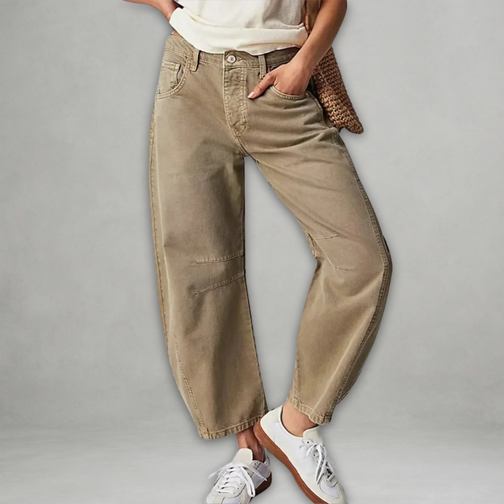 Entela - Jeans Casual Larghi Con Tasche