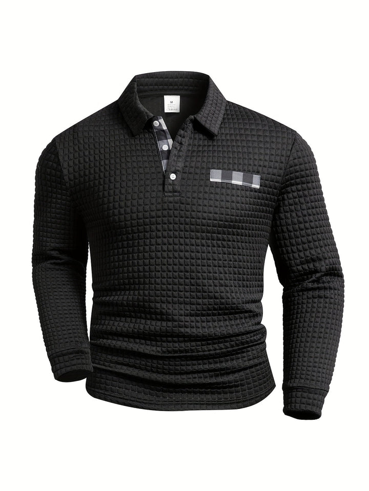 Juergen - Camicia Casual a Maniche Lunghe Con Bottoni