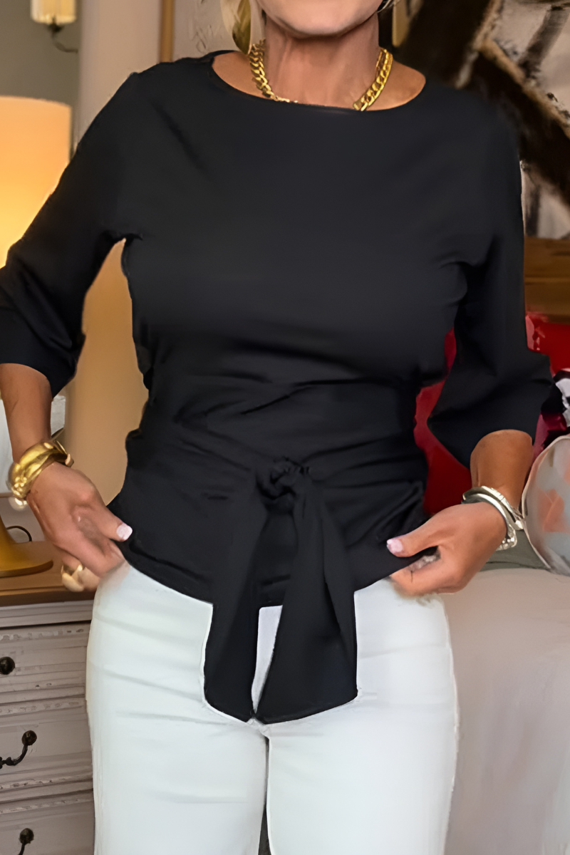 Shaniera - Top Elegante Con Laccio In Vita