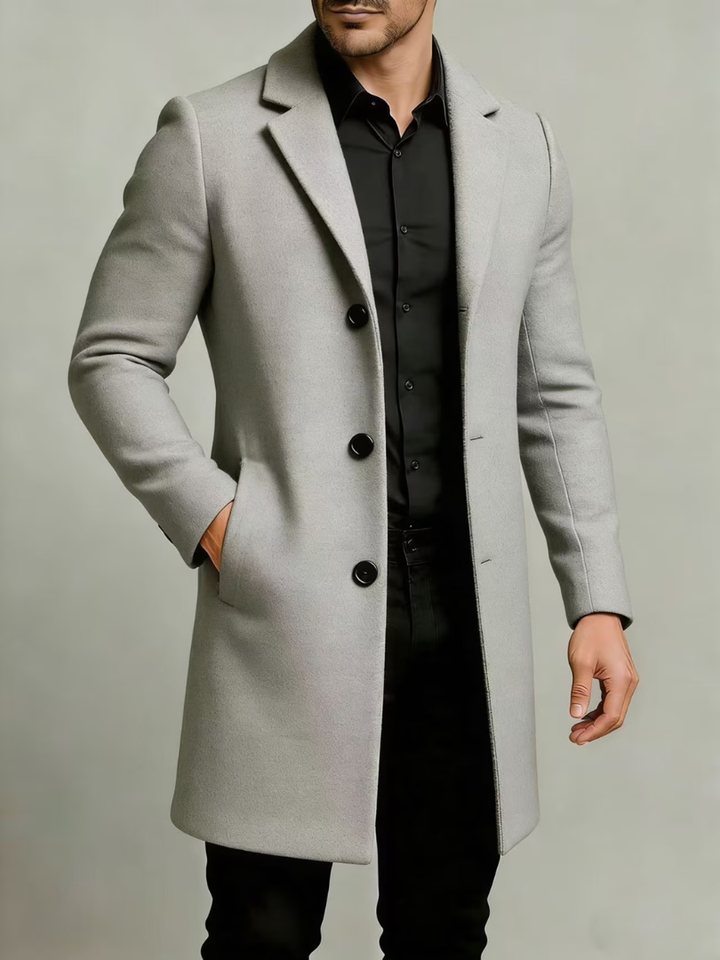 Hollander - Cappotto Con Revers e Maniche Lunghe Abbottonato