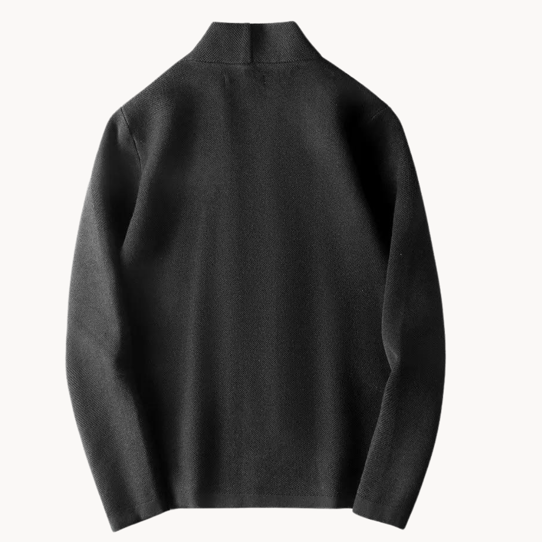 Aureliano - Cardigan Casual In Lana Lavorato a Maglia