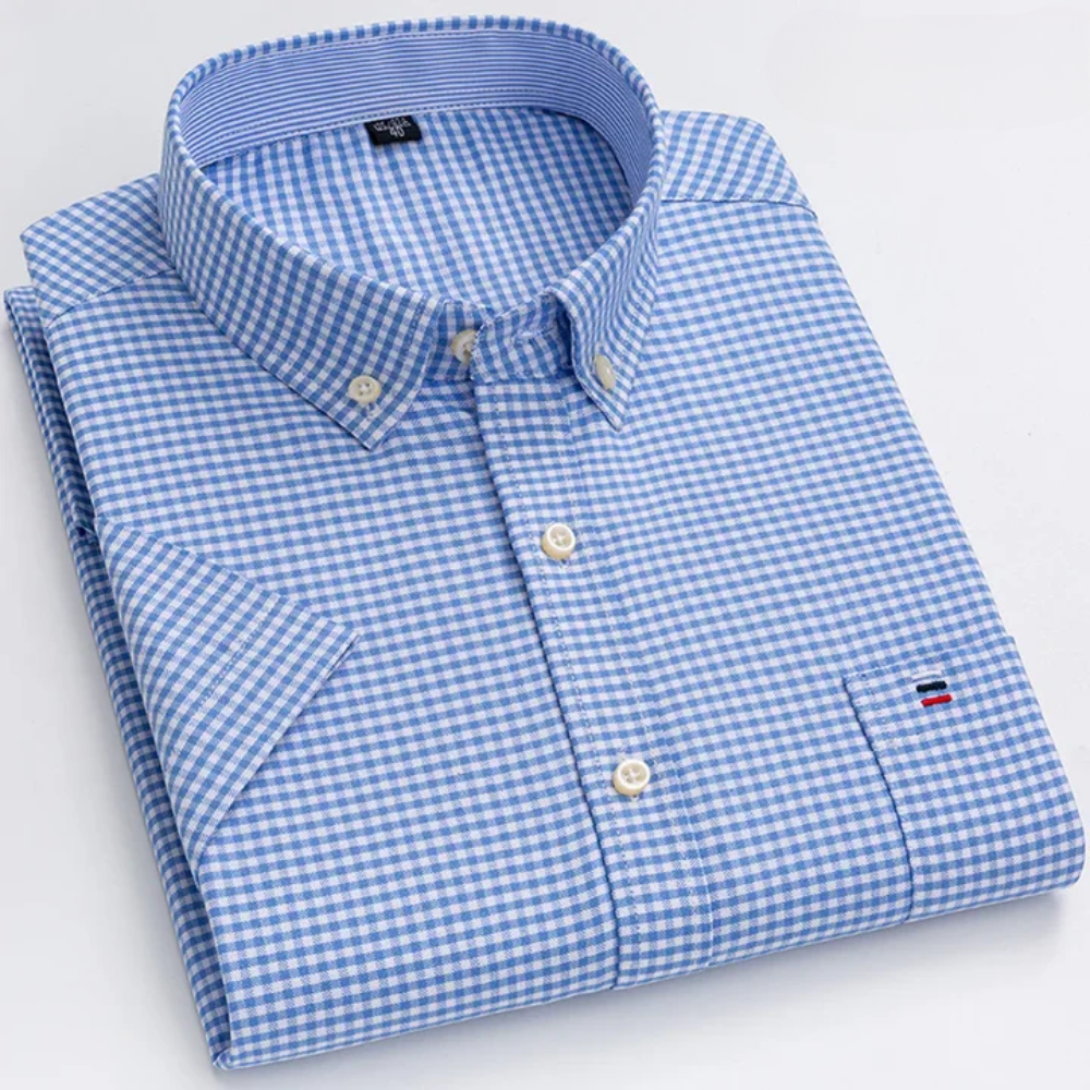 Petersen - Camicia Classica In Cotone Con Motivo