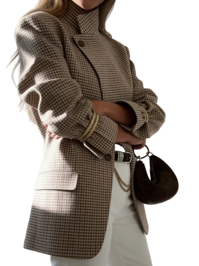 Clodagh - Blazer Strutturato Vintage a Quadri