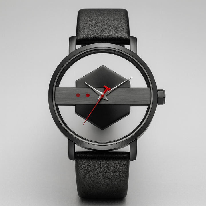 DialVorn - Orologio Con Quadrante Geometrico E Cinturino