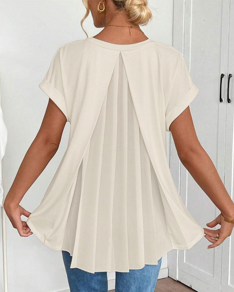 Liyanna - Maglietta a Maniche Corte in Patchwork