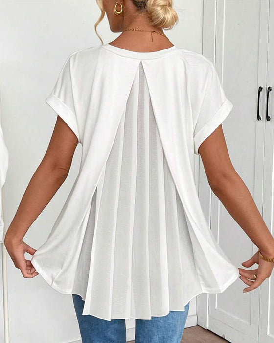 Liyanna - Maglietta a Maniche Corte in Patchwork