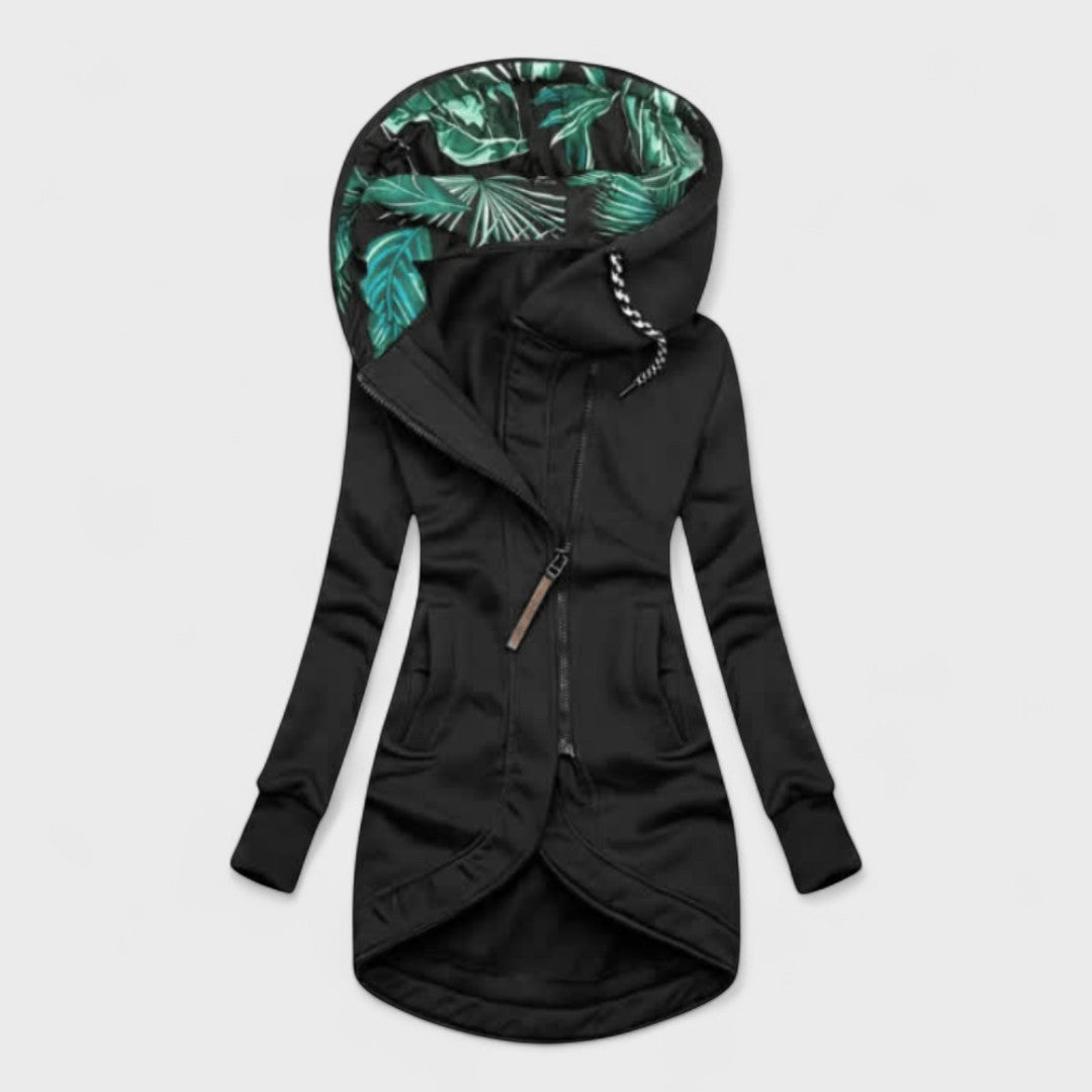 Kristanna - Cappotto Invernale Con Zip Asimmetrica