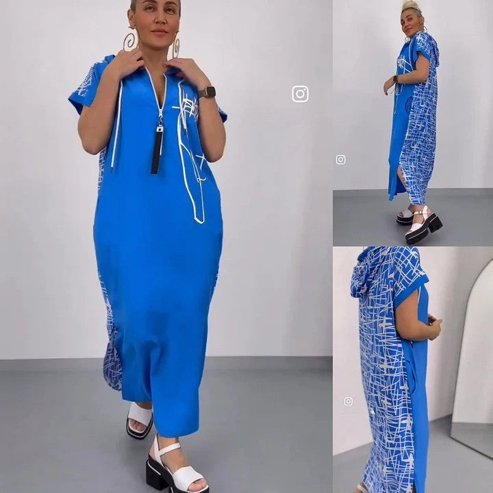 Filiz - Abito Lungo Ed Elegante Con Cappuccio