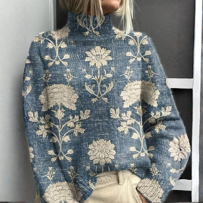 Mairead - Maglione a Collo Alto Caldo Ed Elegante