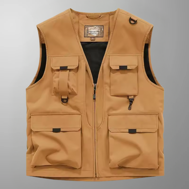 Mose - Gilet Cargo Multitasche Traspirante