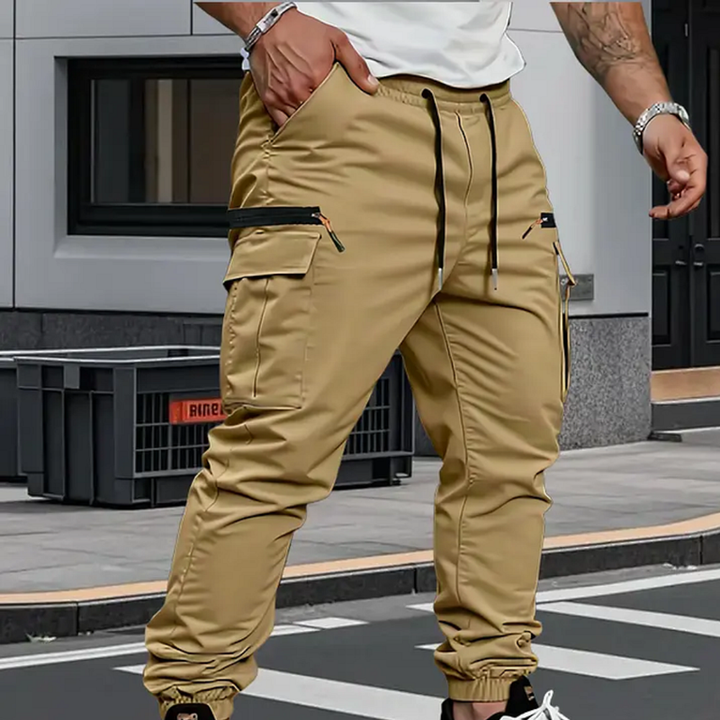 Masoon - Pantaloni Jogger Elasticizzati