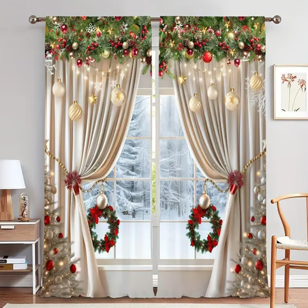 MerryDrape - Set di Tende Natalizie