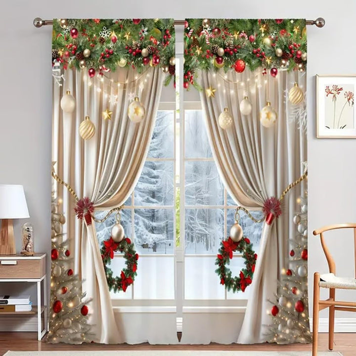 MerryDrape - Set di Tende Natalizie