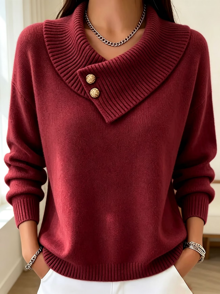 Haliza - Maglione in Maglia a Coste Con Collo a Cappuccio