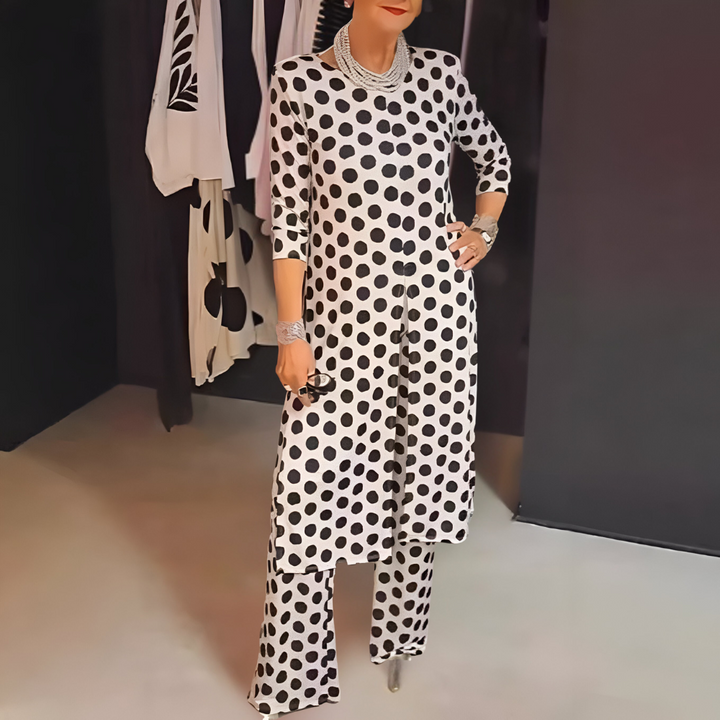 Maryse - Completo a Due Pezzi Con Allegri Pois