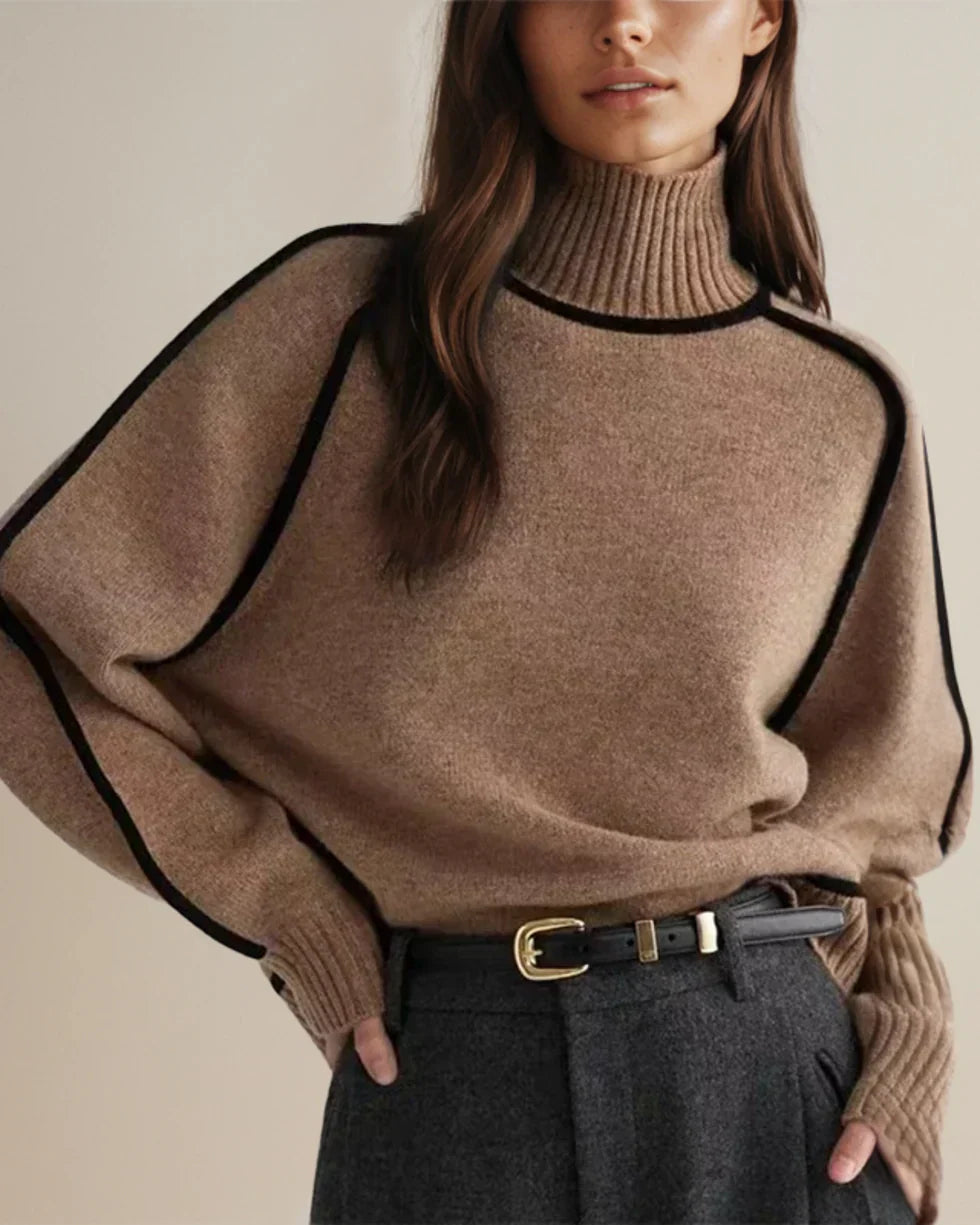 Karina – Elegante Maglione a Collo Alto