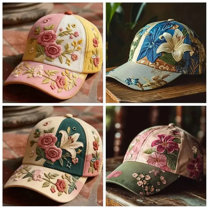Virinia - Cappellino Con Ricamo Floreale