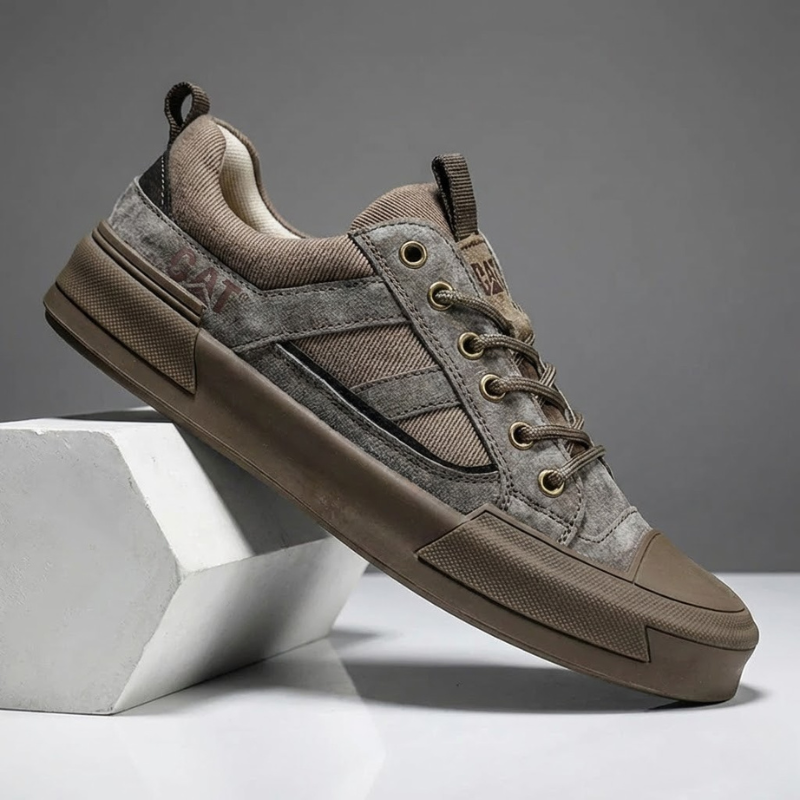 Deller - Scarpe da Ginnastica Casual in Pelle