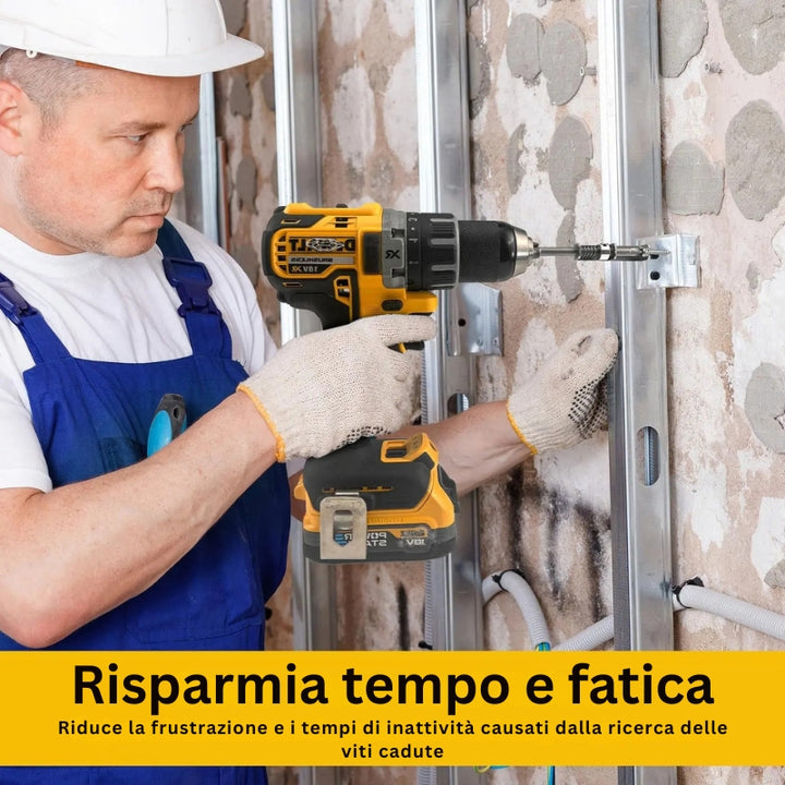 DrillMate - Portaviti Con Chiusura a Molla