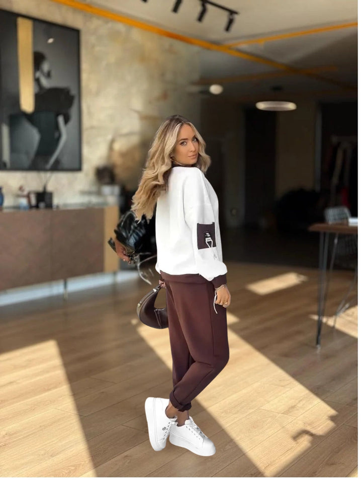 Valene - Pantaloni Casual Con Elastico In Vita E Tasche