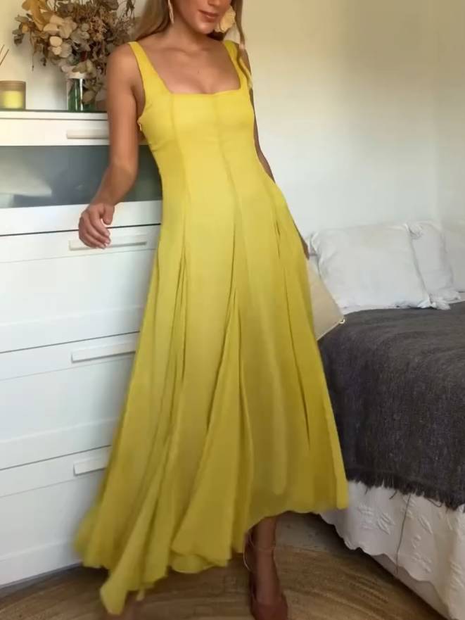 Solmaz - Casual Abito Lungo Con Cinghie