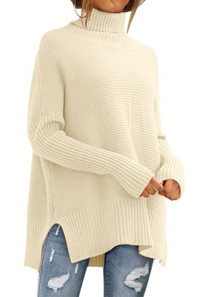 Ambra - Maglione A Collo Alto Lavorato A Maglia