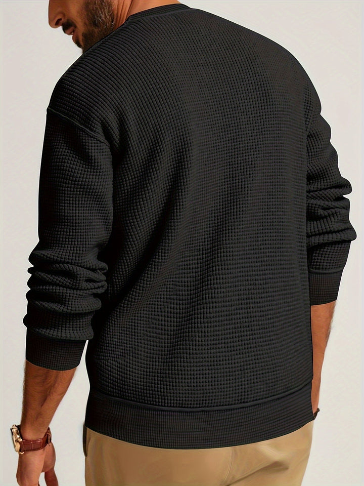 Renaud - Camicia a Maniche Lunghe Con a Waffle