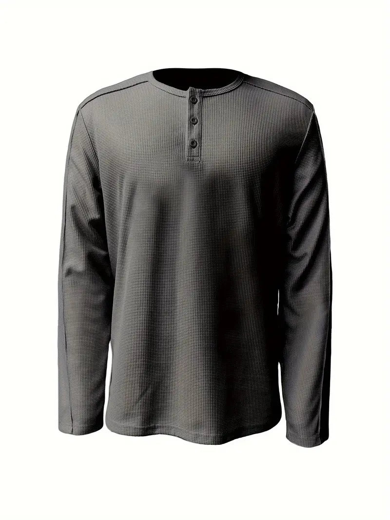 Pablo - Camicia Informale Lavorato a Maglia a Maniche Lunghe