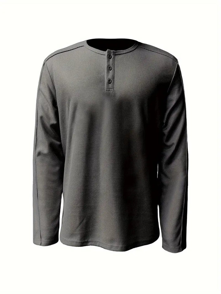 Pablo - Camicia Informale Lavorato a Maglia a Maniche Lunghe