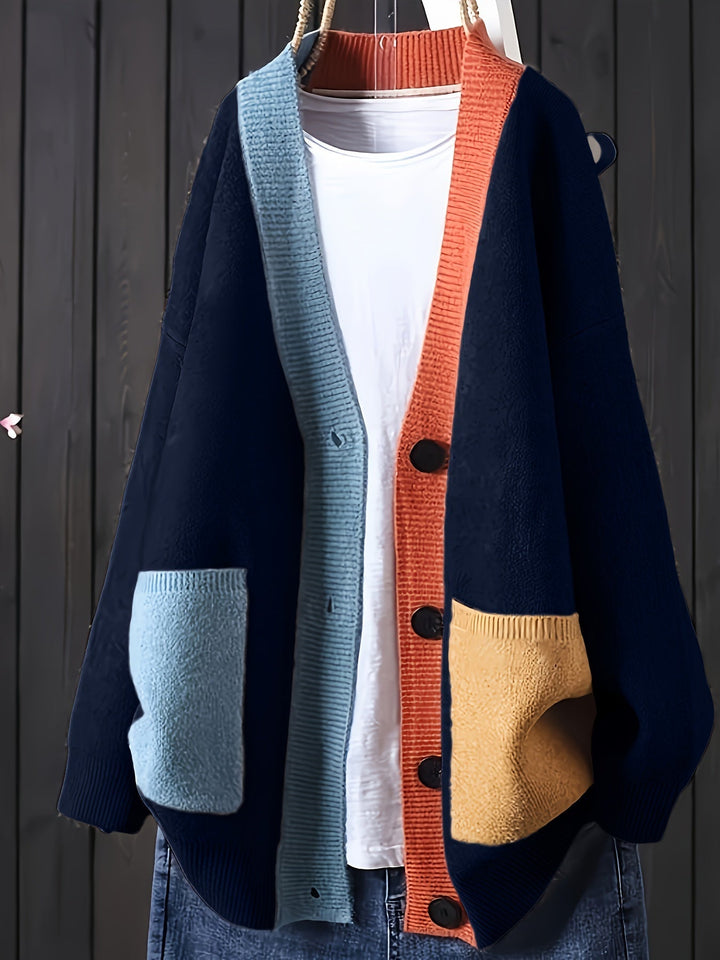Peggy - Cardigan Casual Colorato Con Maniche Lunghe