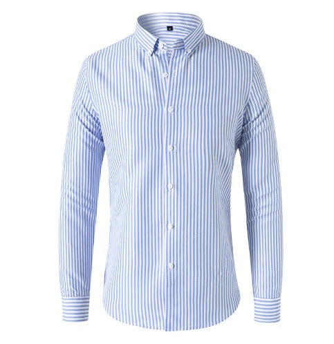 Mormon - Camicia Casual A Righe Con Bottoni