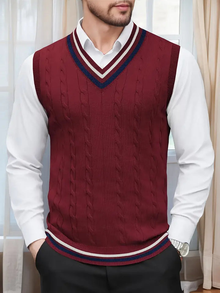 Duane - Maglione Senza Maniche Con Scollo a V