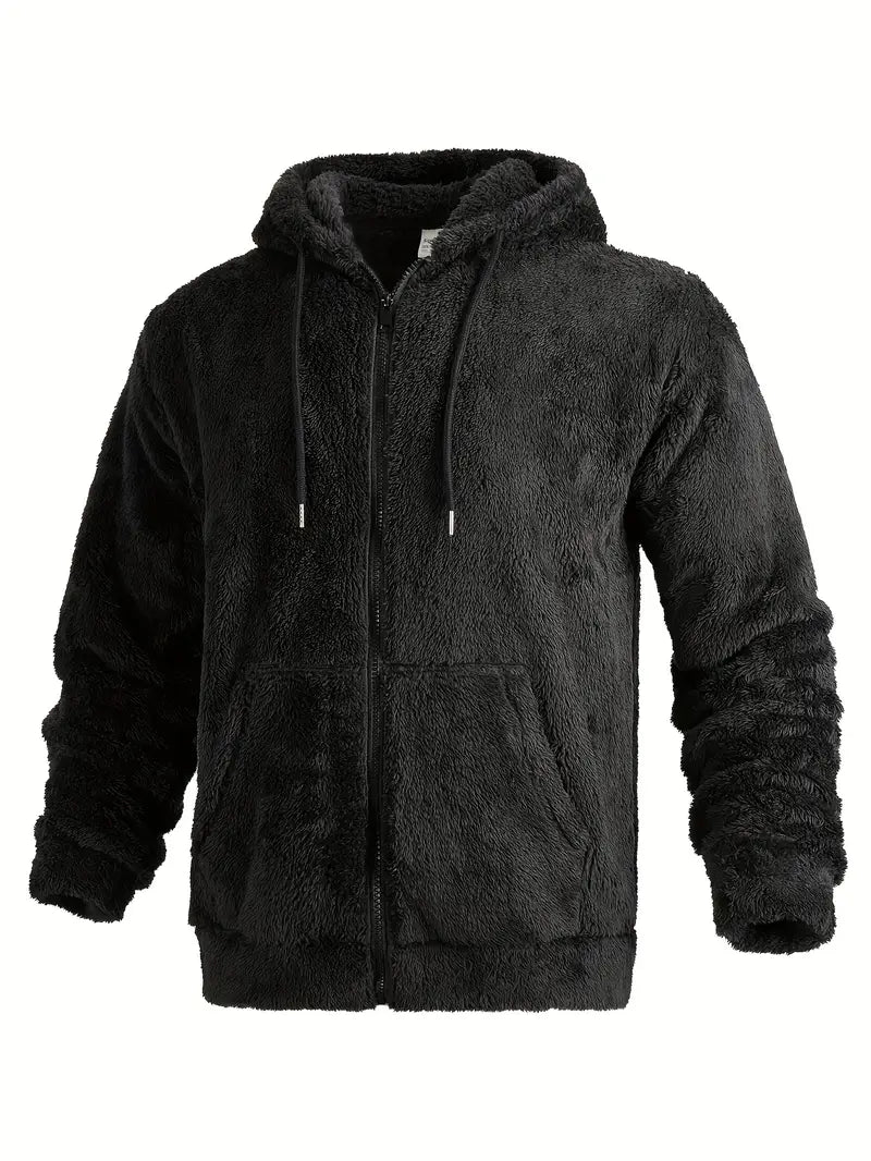 Ushakov - Casual Manica Lunga Felpa Con Cappuccio Con Cerniera