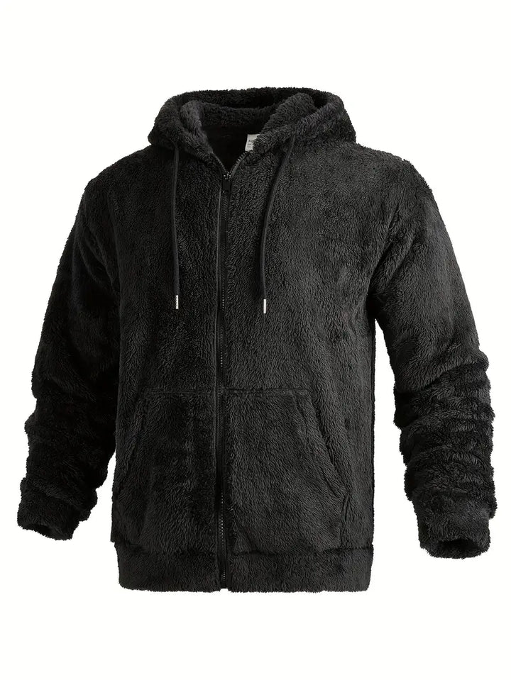 Ushakov - Casual Manica Lunga Felpa Con Cappuccio Con Cerniera