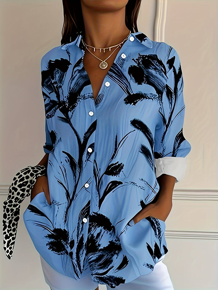 Ulka - Camicia a Maniche Lunghe Con Stampa Floreale