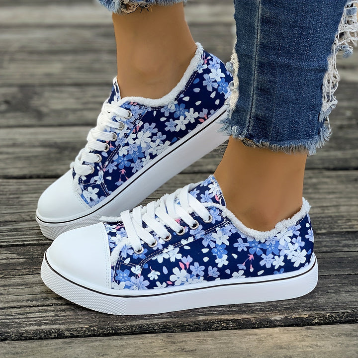 Bristy - Scarpe Stringate Con Stampa Floreale