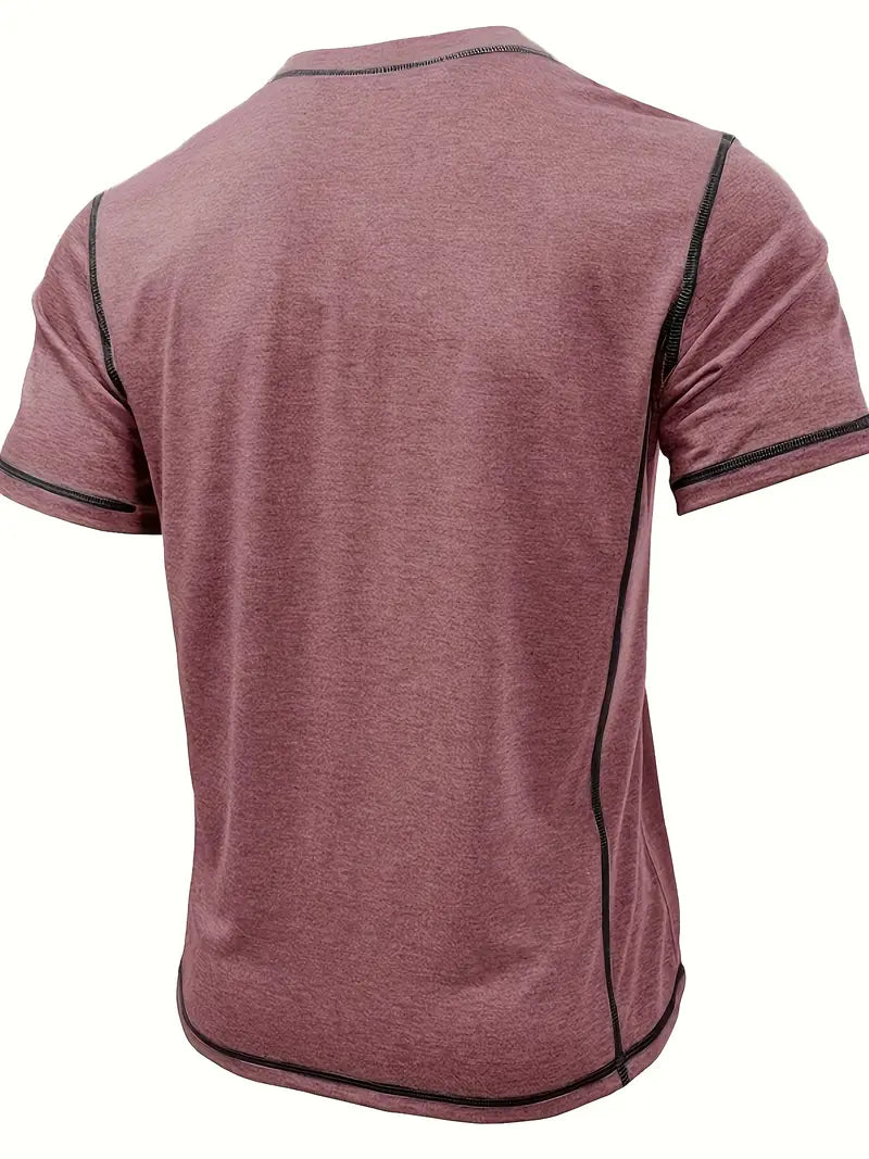 Orazio - Maglietta a Maniche Corte Con Bottoni