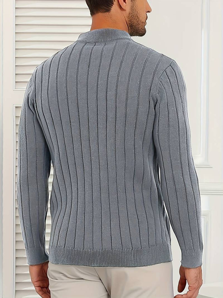 Yedidya - Maglione Casual a Maniche Lunghe Lavorato a Maglia
