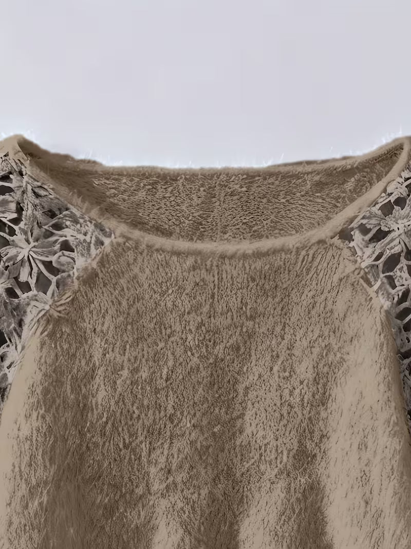 Dobrina - Maglione Con Spalle Scoperte In Pizzo Traforato
