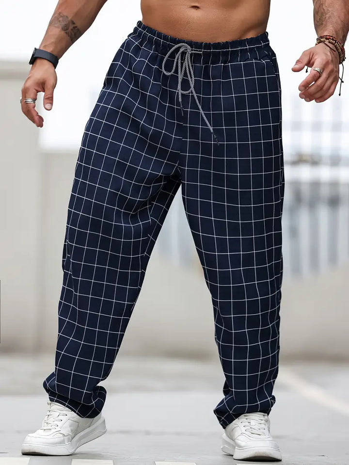 Rodolfo - Traspirante Plaid Stampa Pantaloni