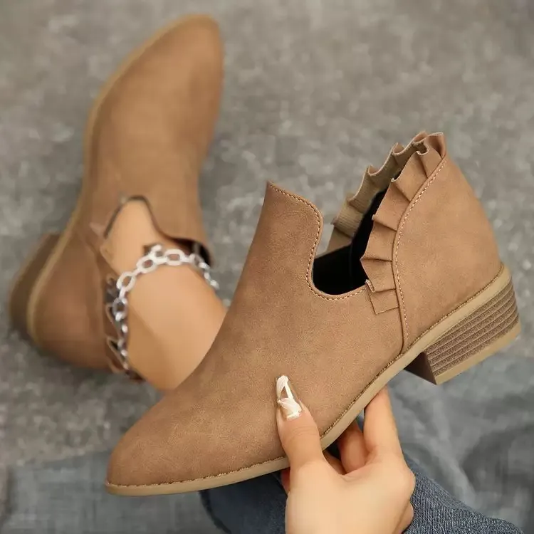 Veredah - Stivaletti Alla Moda Con Volant