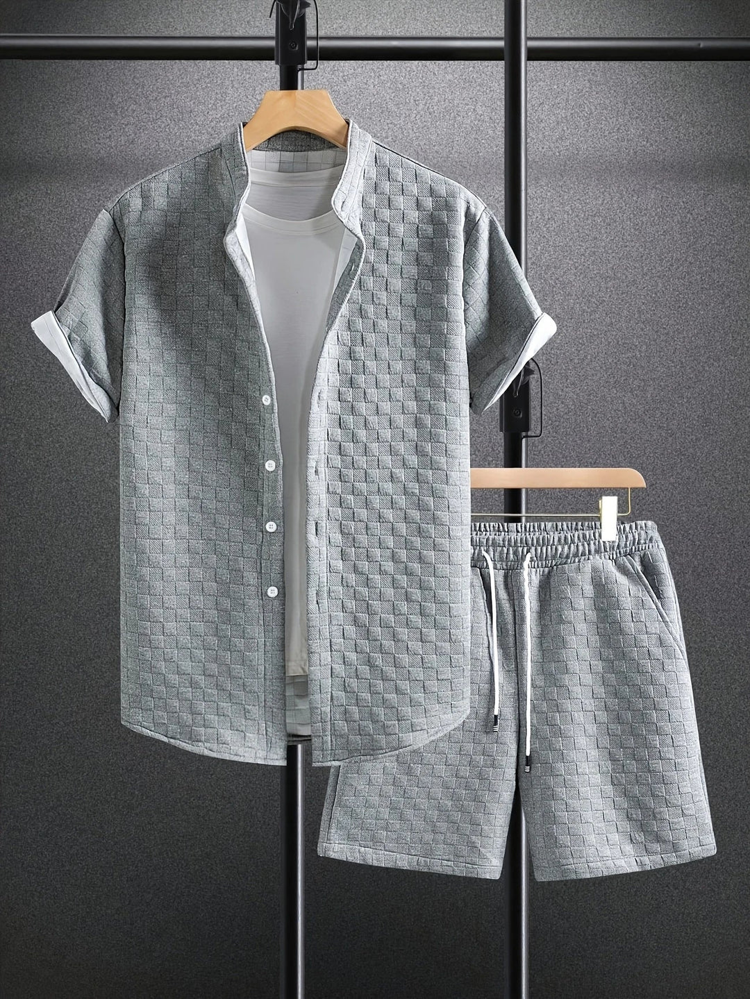 Zane - Set Casual Estivo Con Camicia a Maniche Corte e Pantaloncini