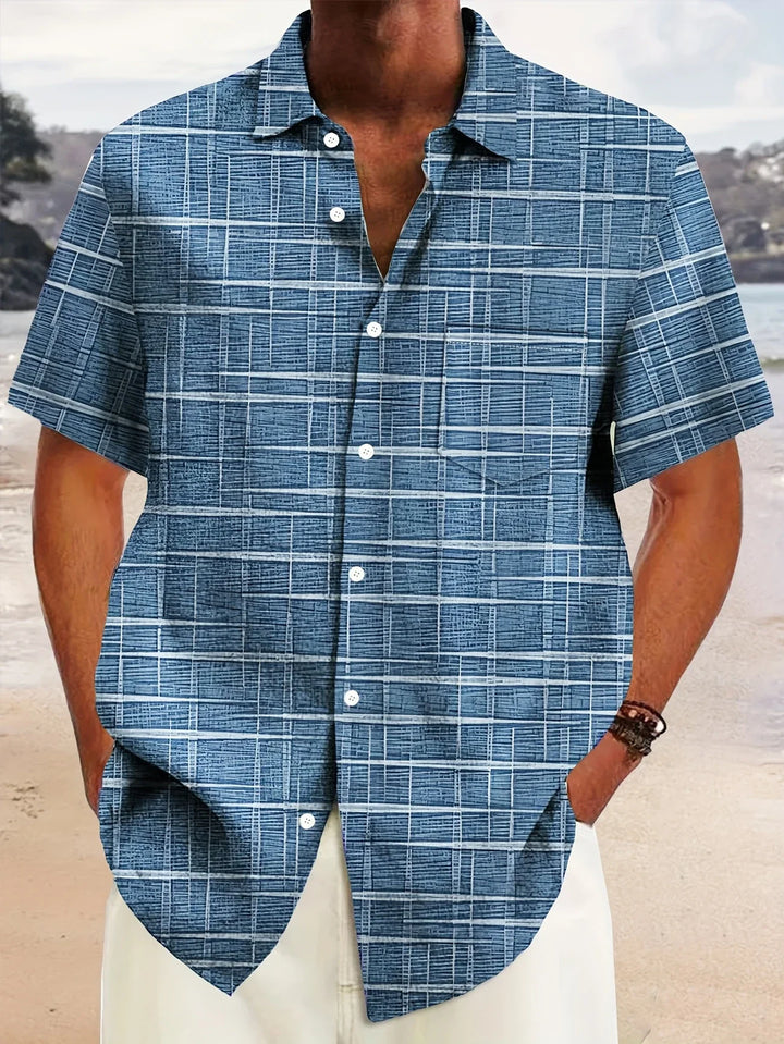 Haroyan - Camicia Elegante Con Motivo A Righe Scozzesi
