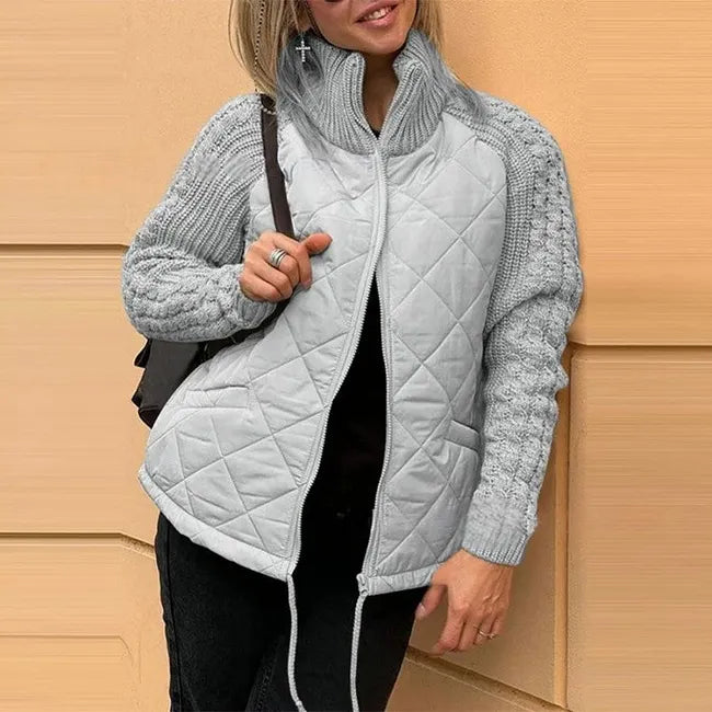 Karoliina - Piumino in Maglia Patchwork