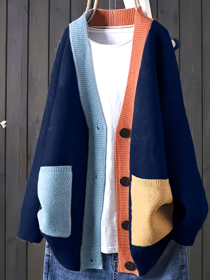 Peggy - Cardigan Casual Colorato Con Maniche Lunghe