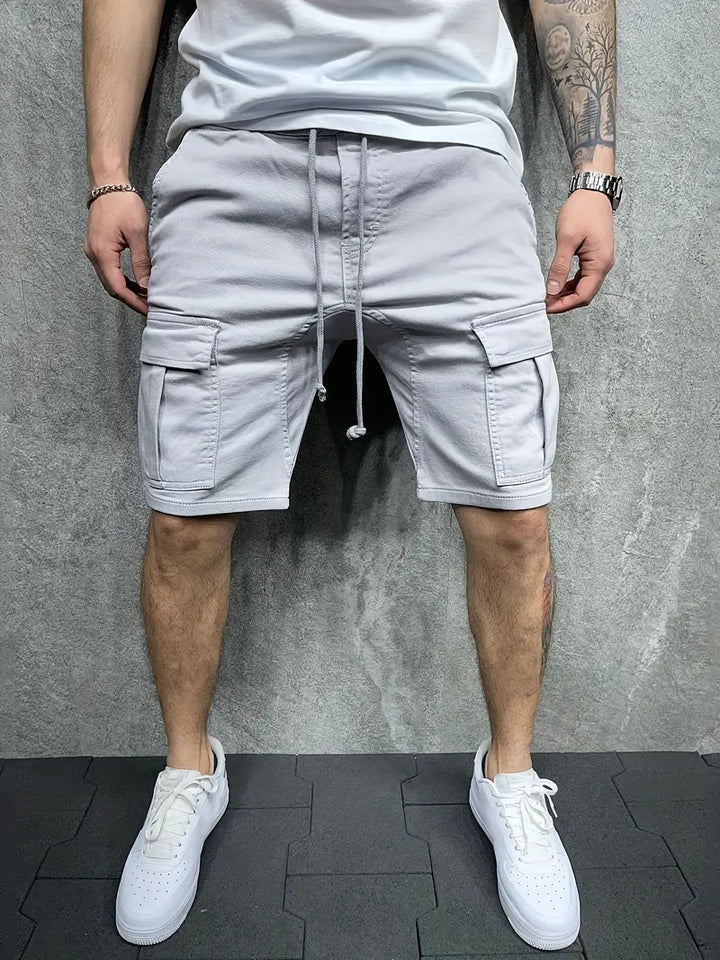 Jelte - Pantaloncini Cargo Casual Non Elasticizzati Con Coulisse