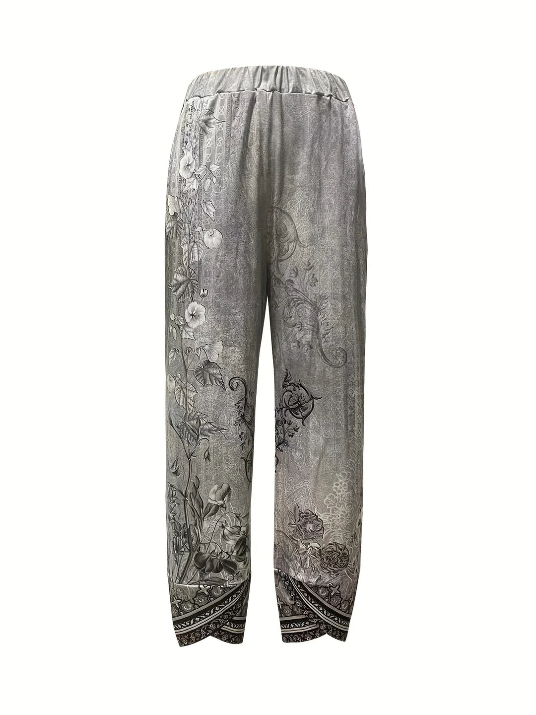 Kayden - Pantaloni Capri Floreali Vintage