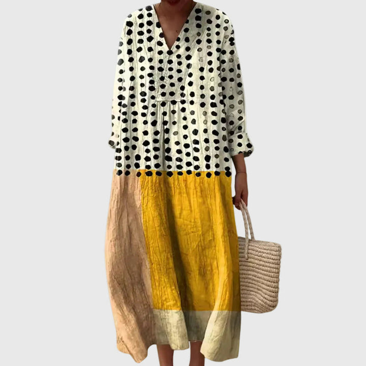 Elyana - Abito Midi Oversize Con Scollo a V