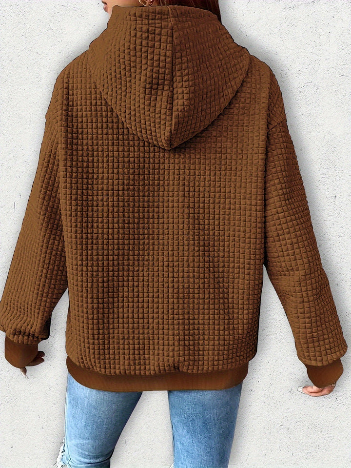 Urmela - Felpa Con Cappuccio Casual In Poliestere Con Tasche